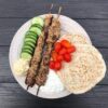 Souvlaki (shrimp or salmon)