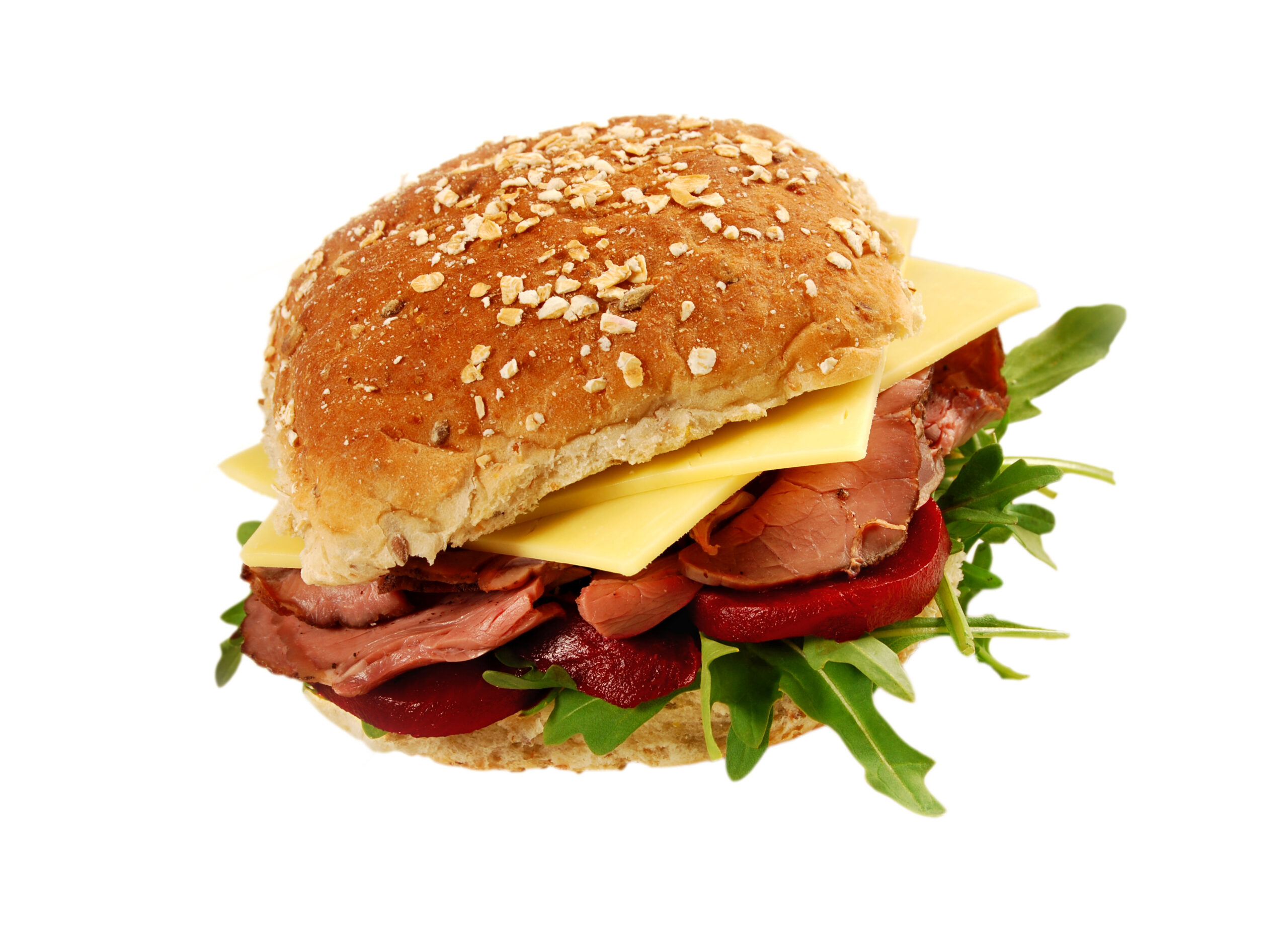 Roast beef bun sandwich Beef Burger (8 oz.)